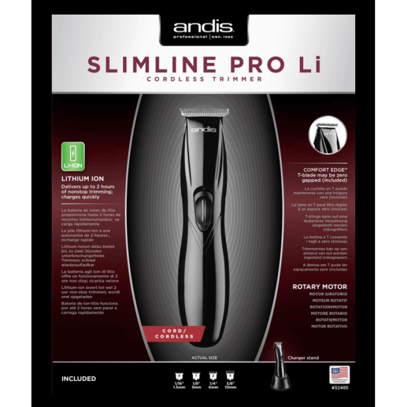 Триммер Andis SlimLine Pro Li D-8 Black, черный
